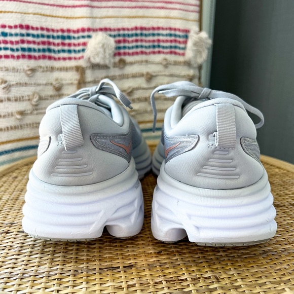 Hoka One One Bondi 8 Harbor Mist Lunar Rock Road-Running Sneakers Women’s 10 - Picture 5 of 9